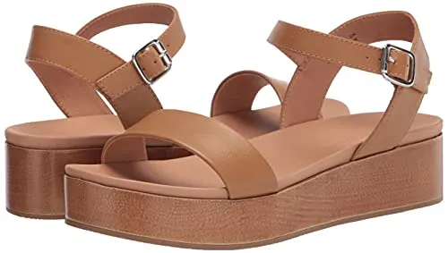 Amazon Essentials Women's Two Band Flatform Sandal