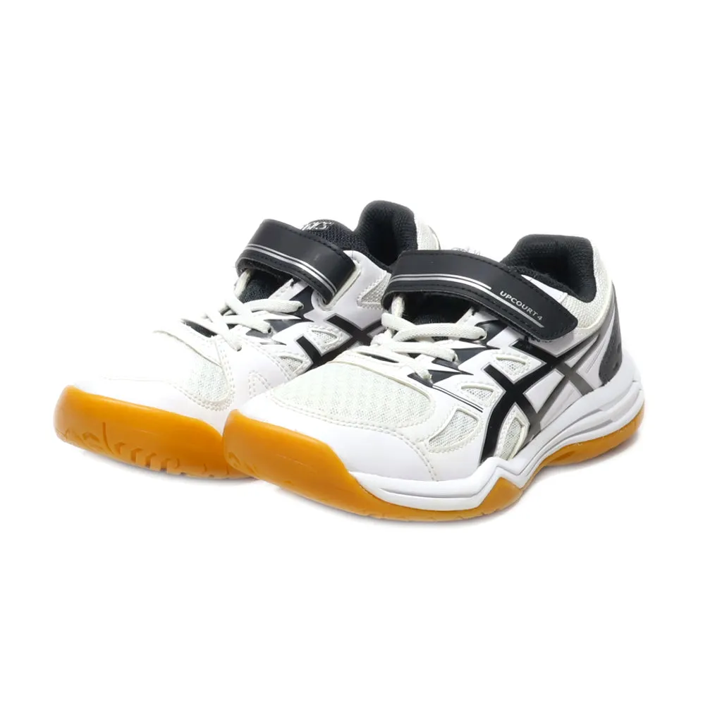 Asics Upcourt 4 Sport Shoes Fabric White Colour For Kids