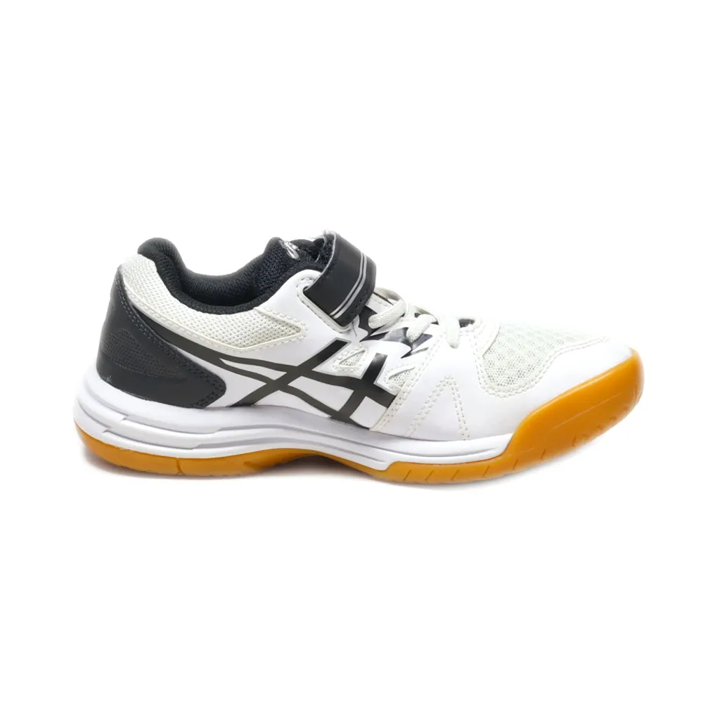 Asics Upcourt 4 Sport Shoes Fabric White Colour For Kids