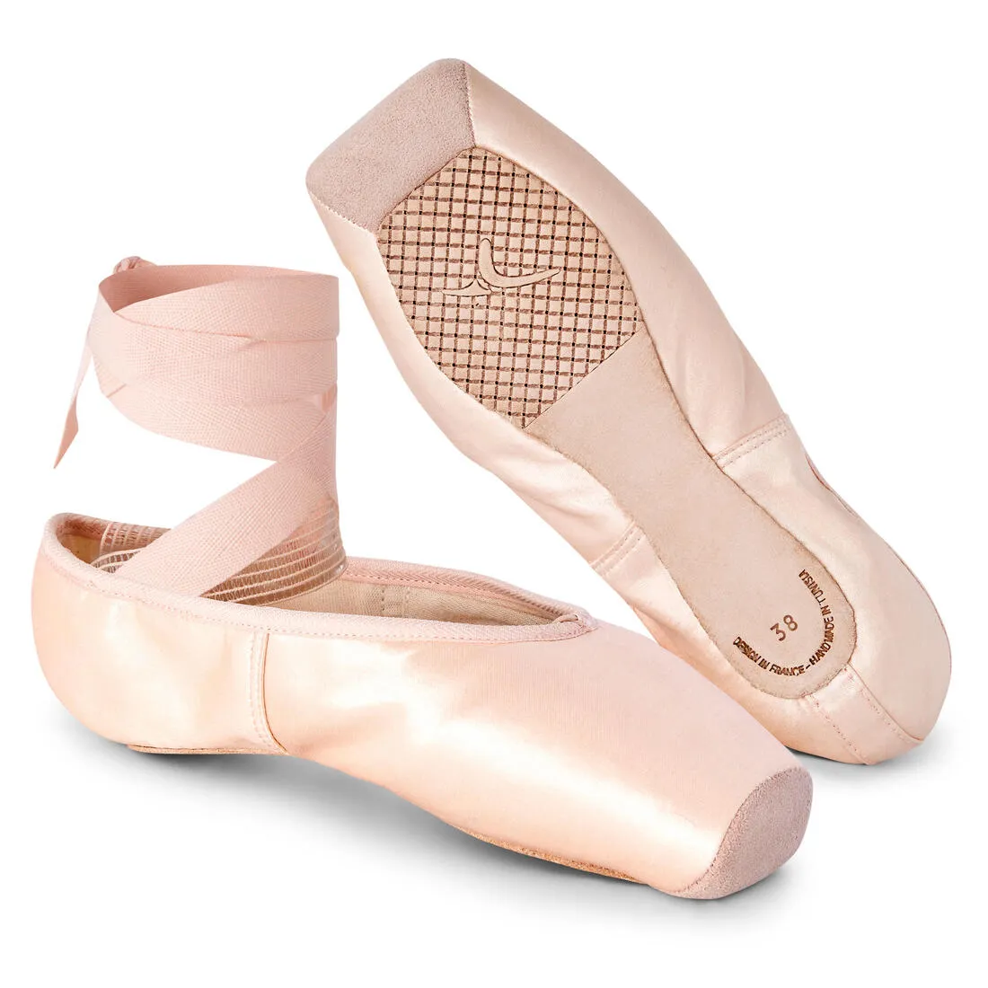 Beginner Pointe Shoes with Flexible Soles - Beige