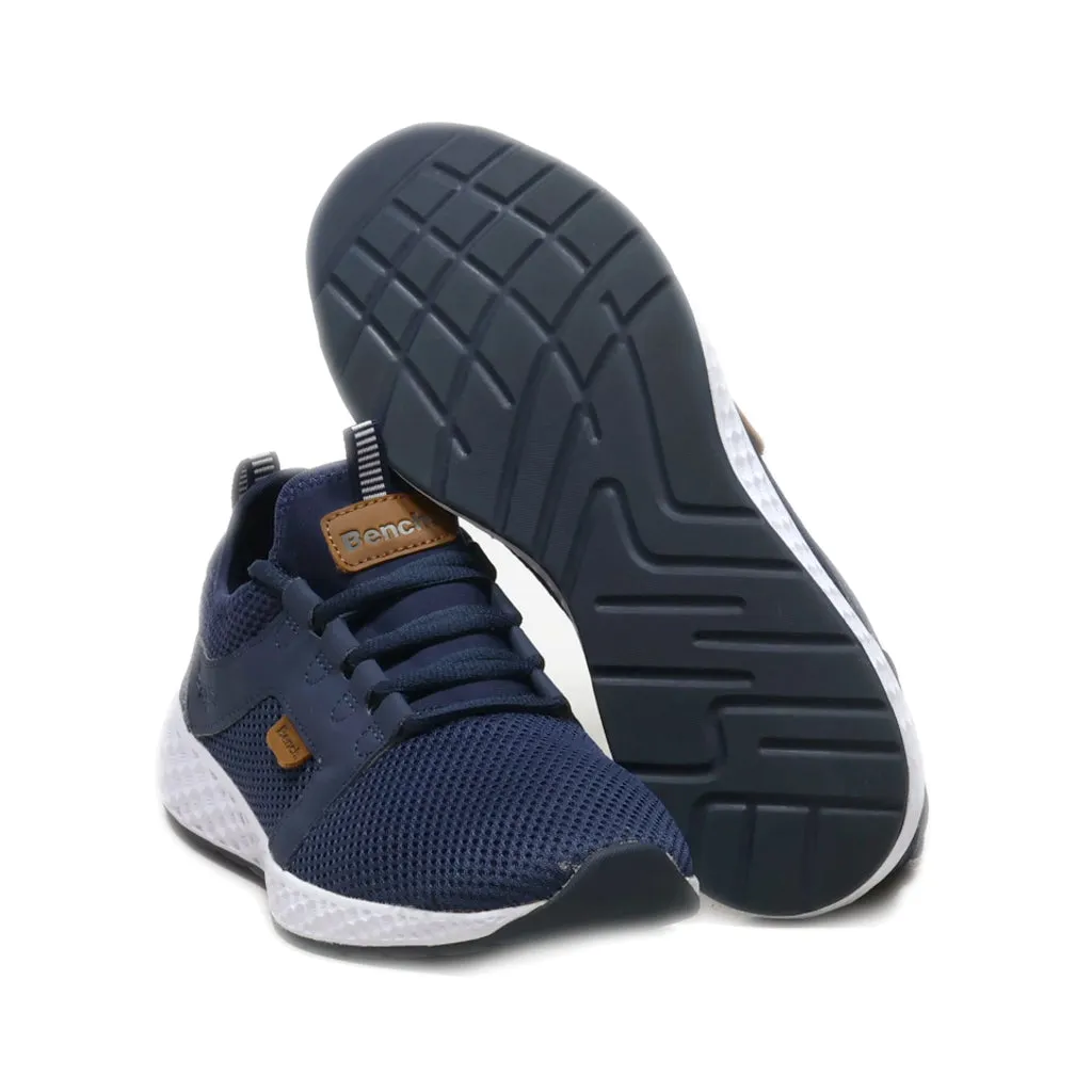 Bench. Sport Shoes Leather Blue Colour For Men