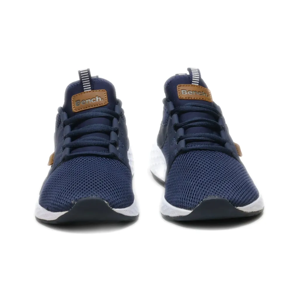 Bench. Sport Shoes Leather Blue Colour For Men