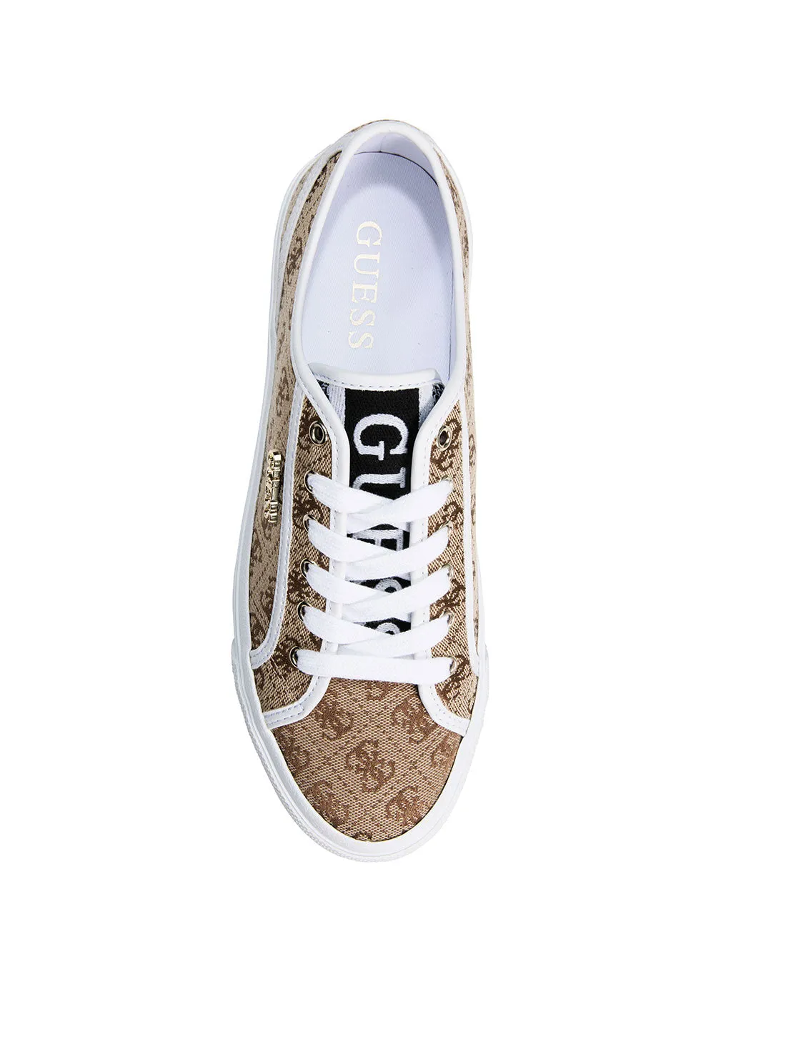 Brown Logo Jelexa Low Top Sneakers