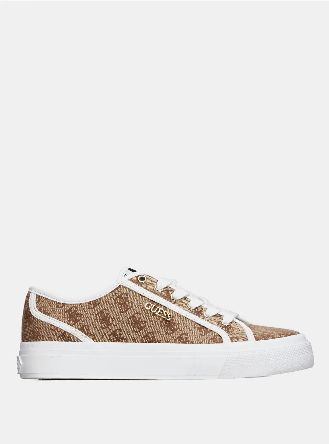 Brown Logo Jelexa Low Top Sneakers