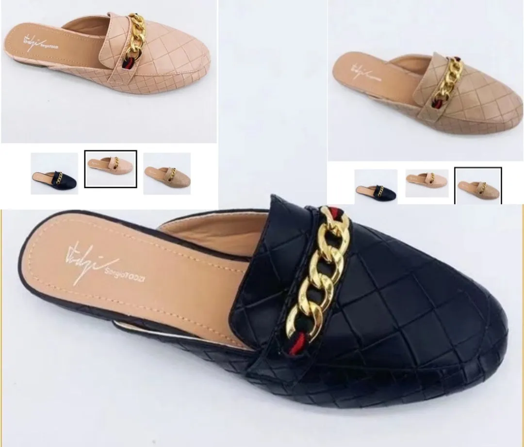 Chain Loafers - Black