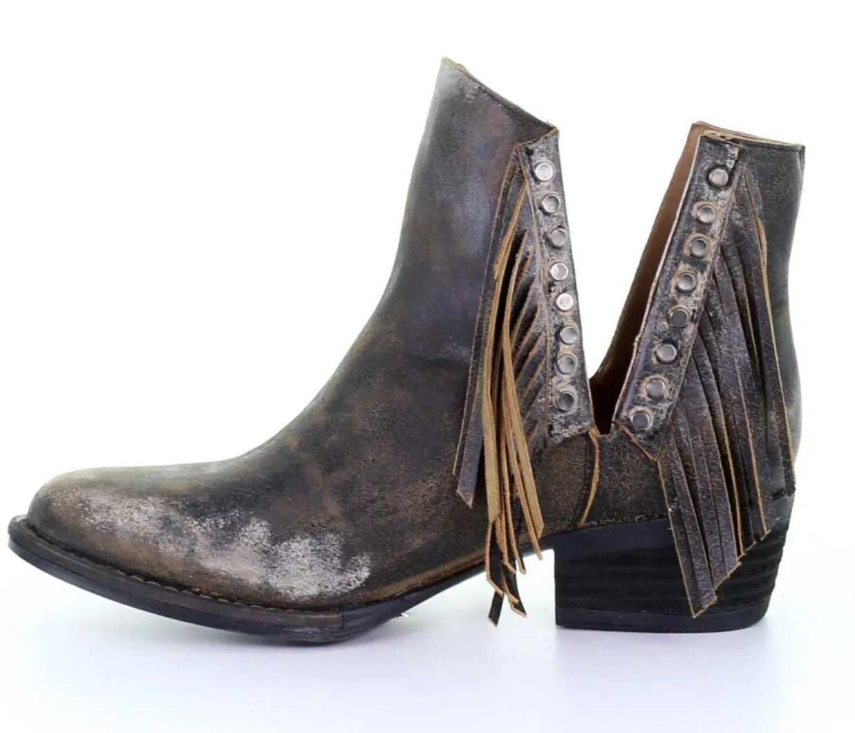 Circle G by Corral Fringe & Stud Boots