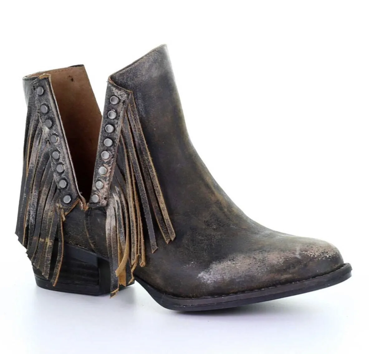 Circle G by Corral Fringe & Stud Boots