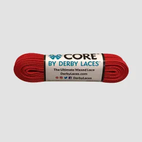 Derby Laces CORE 6mm 114cm Shoelaces Red