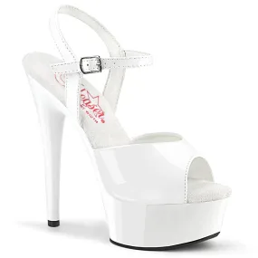 Excite-609 White Patent Comfort Width, 6" Heel