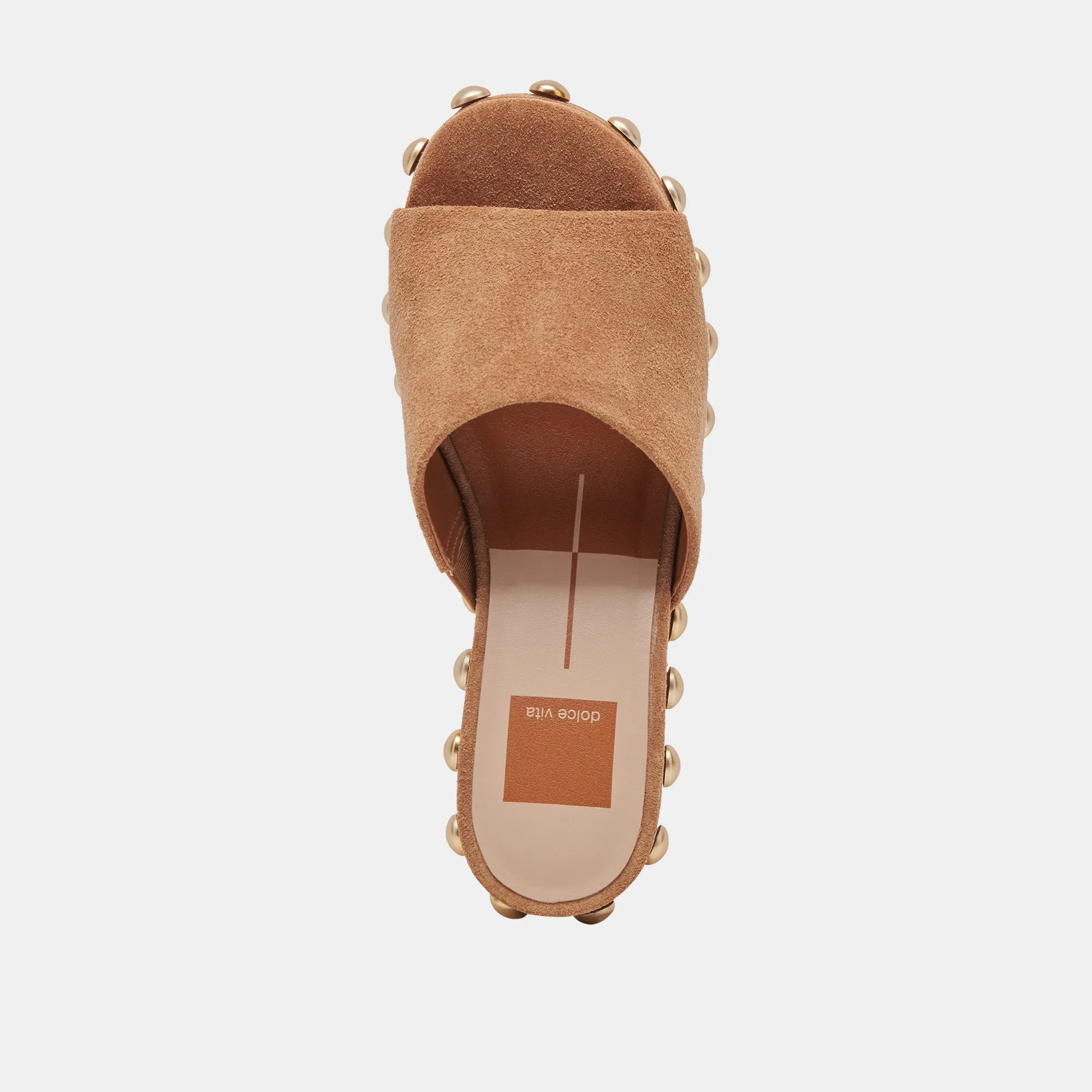 GLORI HEELS PECAN SUEDE