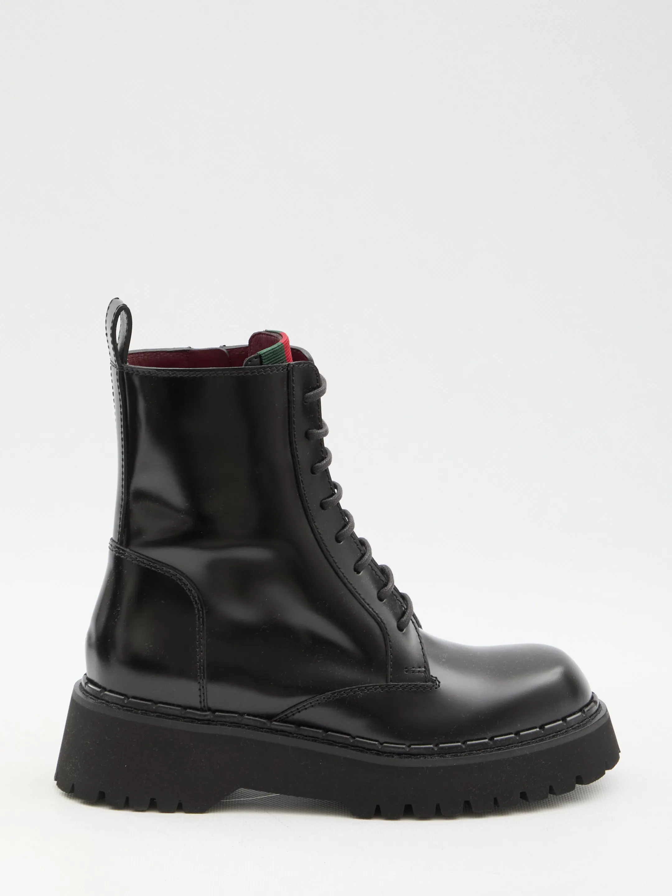 Gucci Ankle Boots With Web Detail