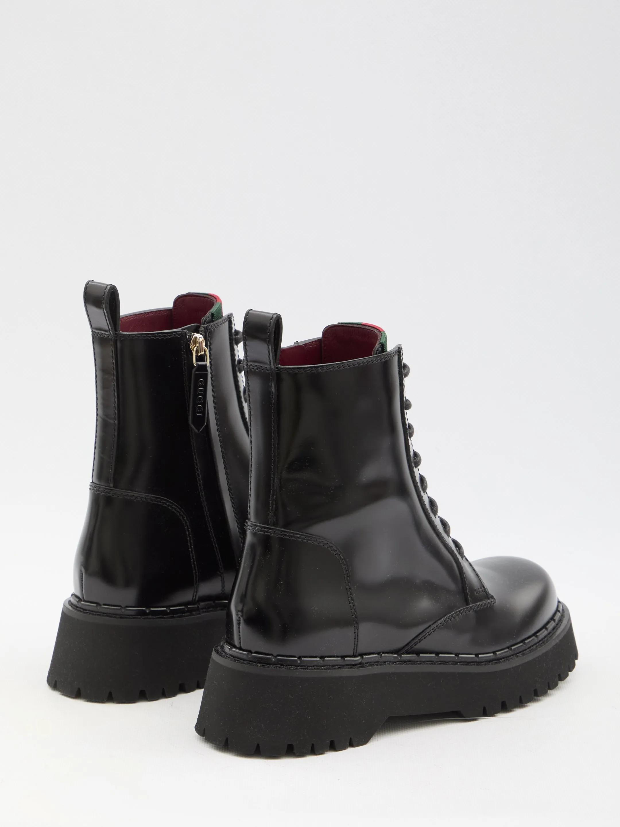 Gucci Ankle Boots With Web Detail