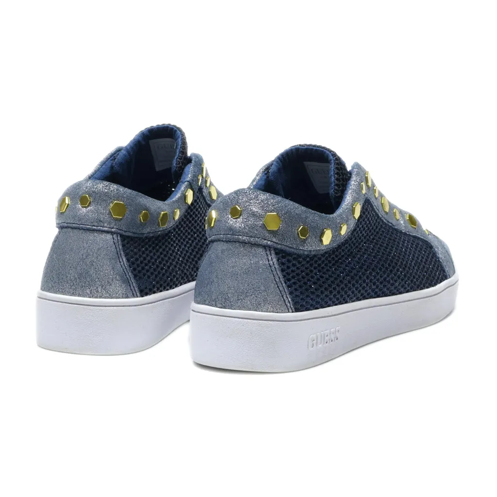 Guess Low-Top Sneakers Fabric Blue Colour For Women