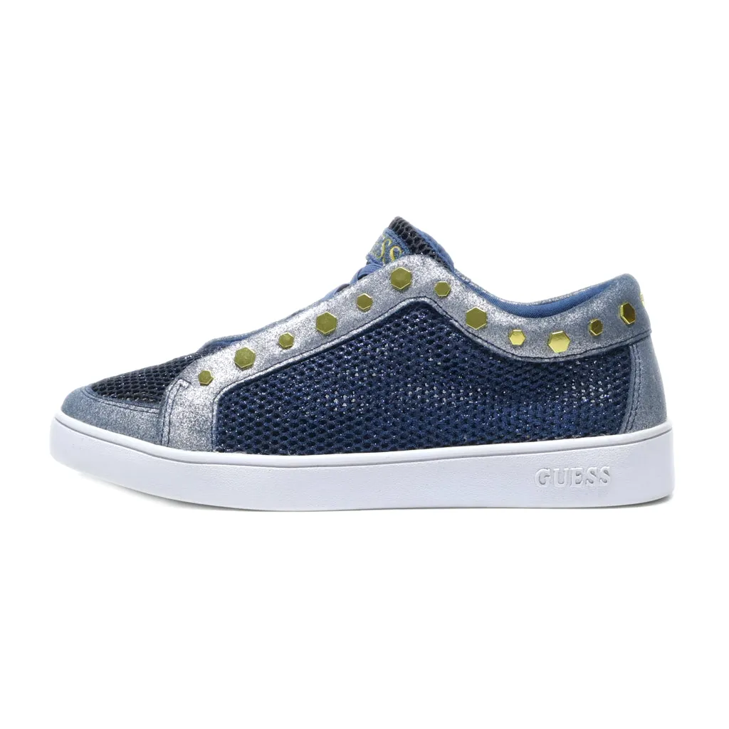 Guess Low-Top Sneakers Fabric Blue Colour For Women