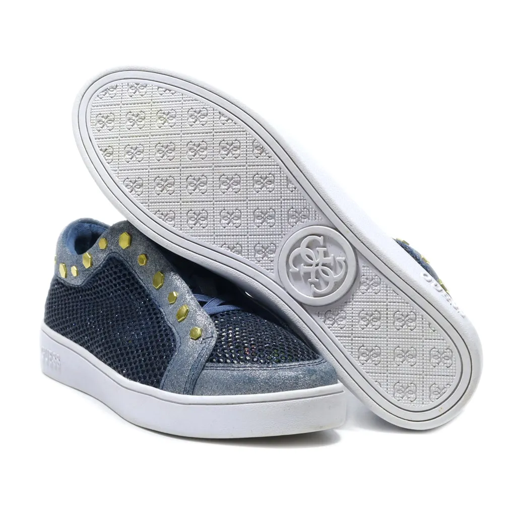 Guess Low-Top Sneakers Fabric Blue Colour For Women