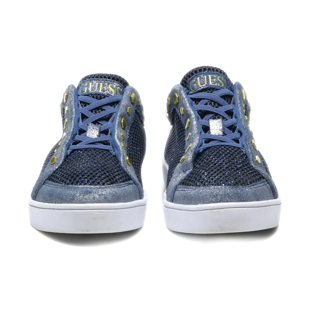 Guess Low-Top Sneakers Fabric Blue Colour For Women