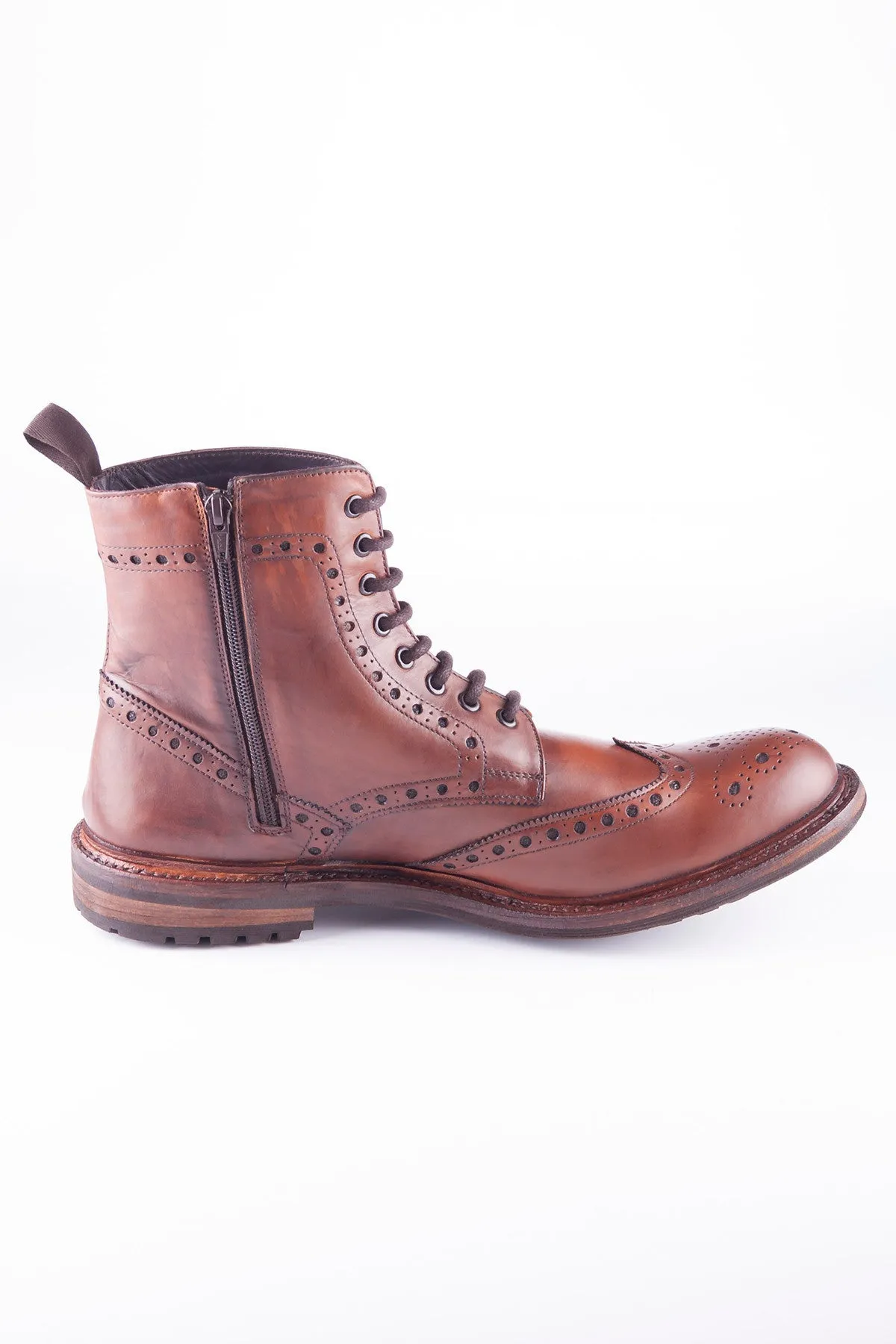 Men's Brogue Boots - Wetherby