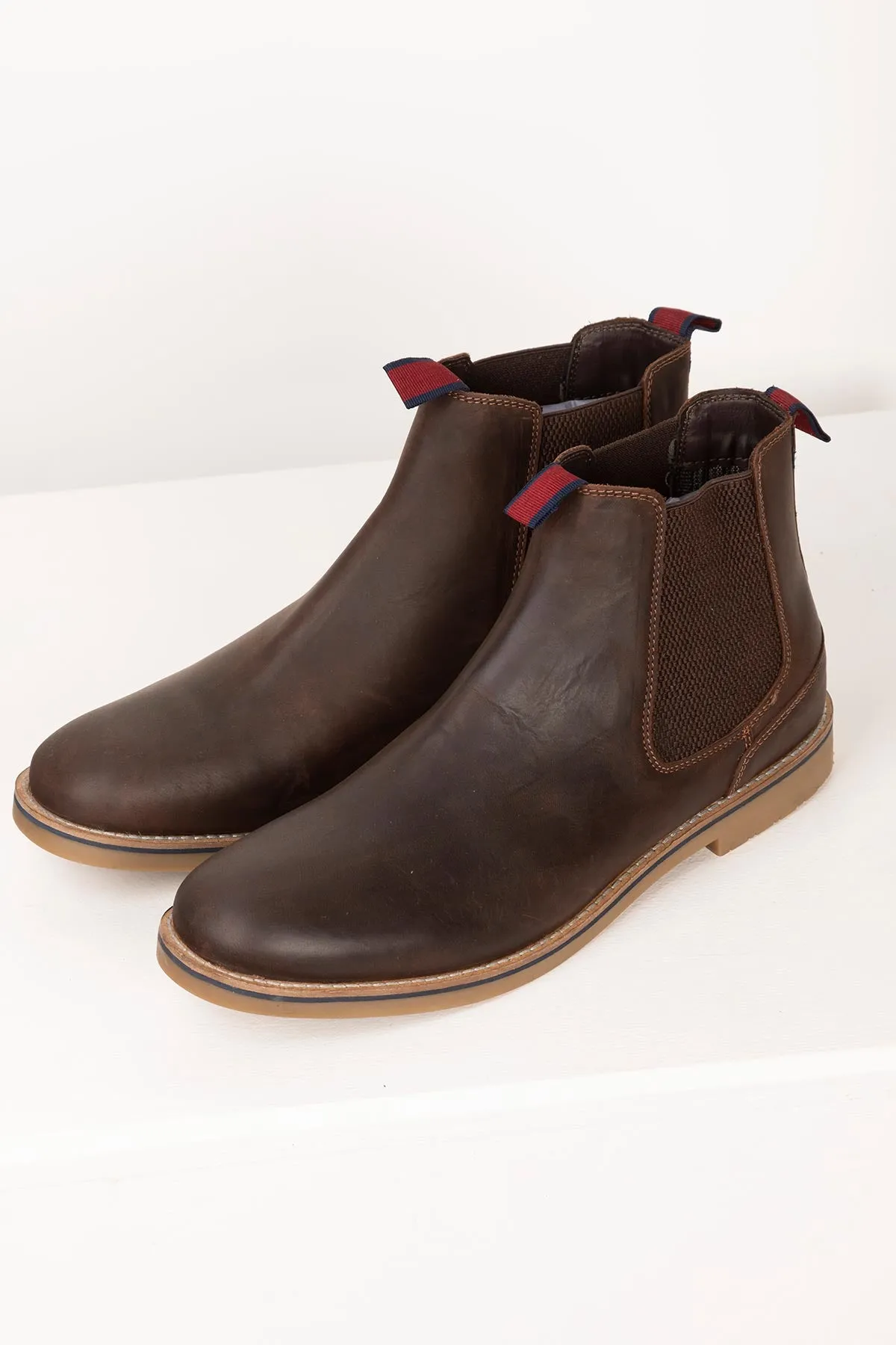 Men's Leather Chelsea Ankle Boots - Kiplin II