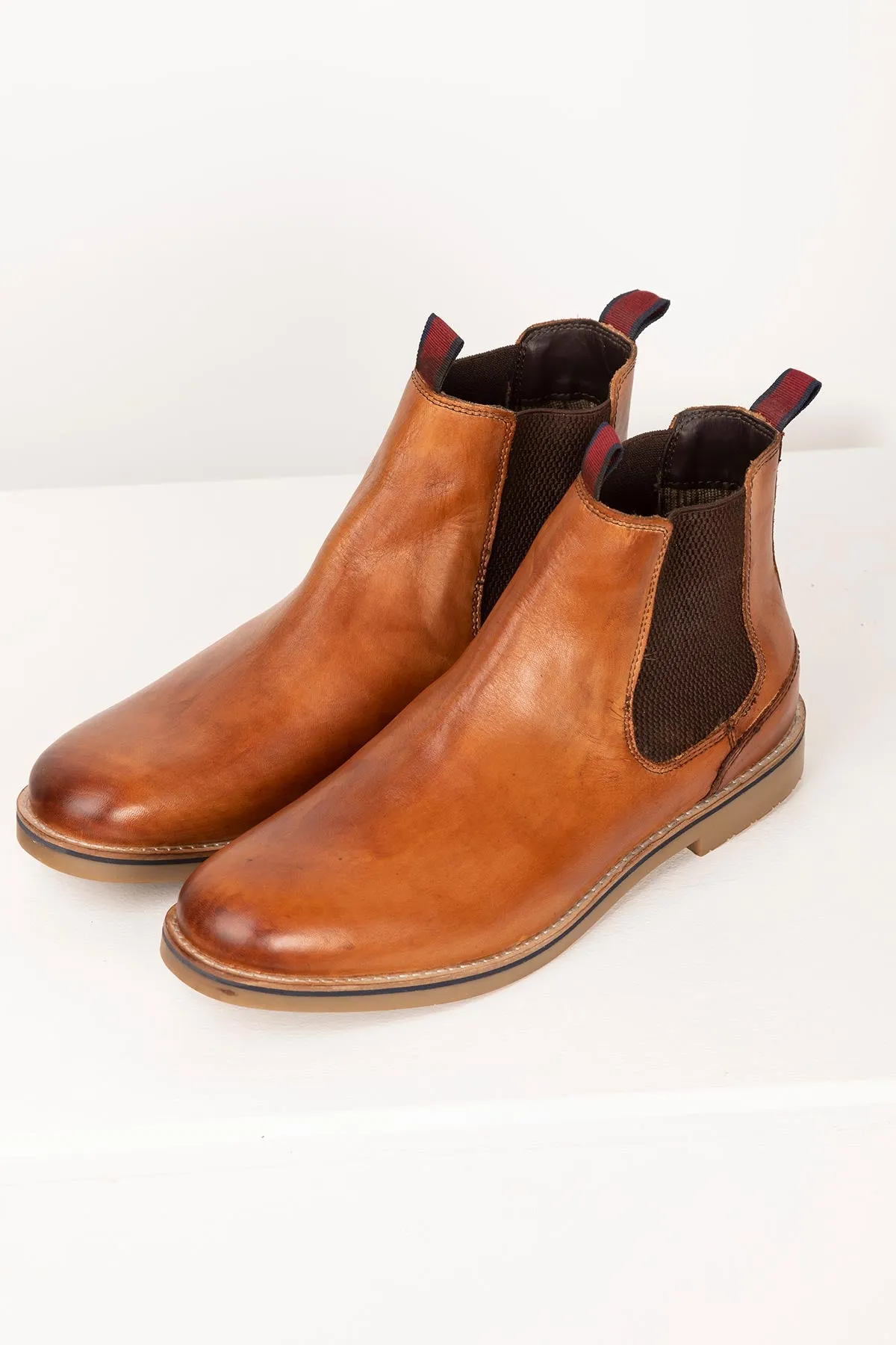 Men's Leather Chelsea Ankle Boots - Kiplin II