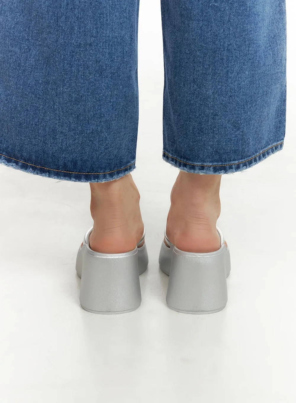 Metallic Chunky Slippers CY429