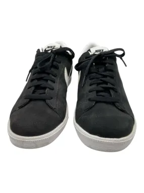 Nike Shoe Size 8 Black & White Suede Low Top Laces Sneakers