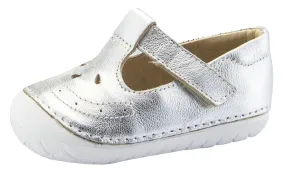 Old Soles Girl's Royal Pave T-strap Sneakers, Silver