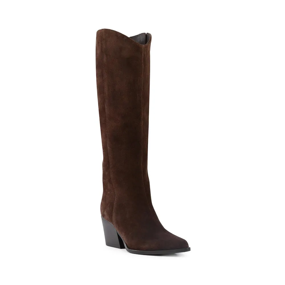 Seychelles Begging You Tall Boot in Dark Brown