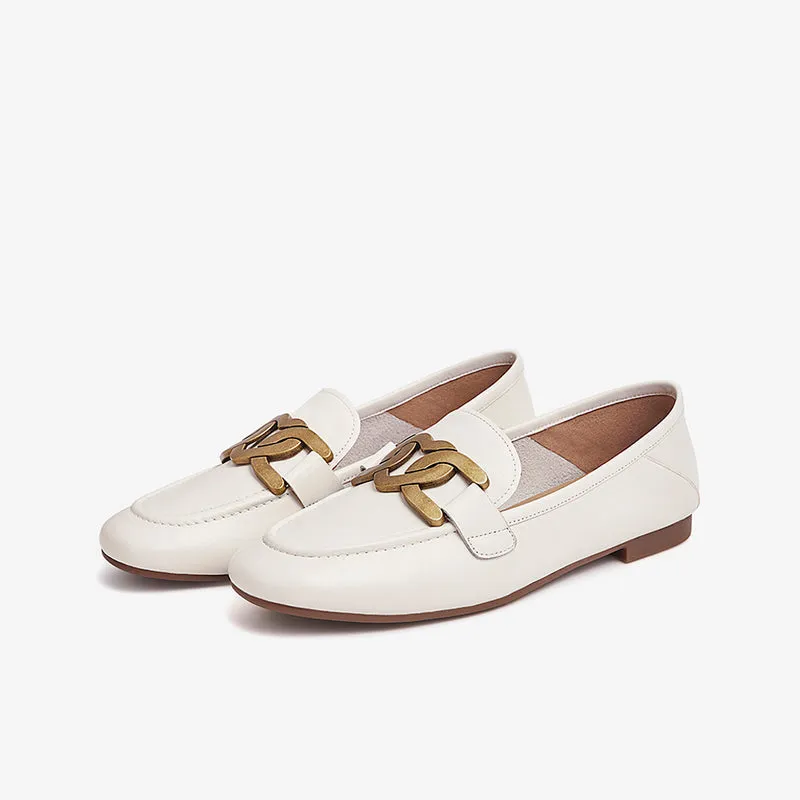 Stylish Low-Heeled Comfort Loafers